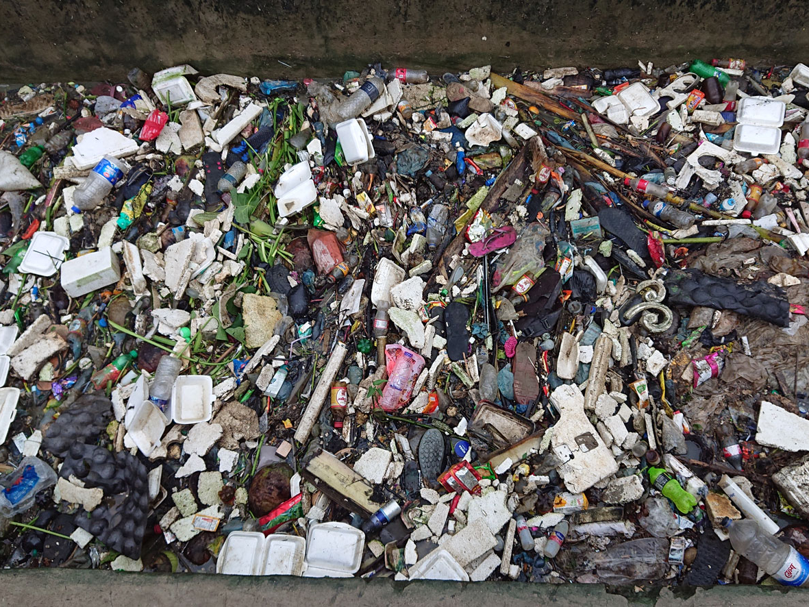 Waste in a channel